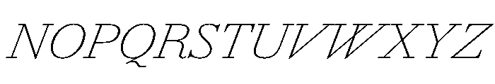 AmazoniaItalicVAR ThinItalic Instance Font UPPERCASE