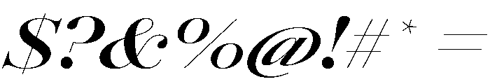 AmazoniaItalicVAR UltraExpandedBoldContrastItalic Instance Font OTHER CHARS