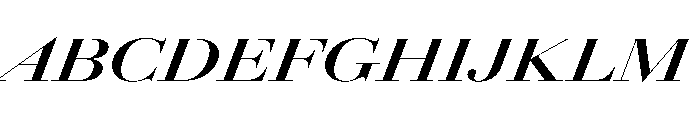 AmazoniaItalicVAR UltraExpandedBoldContrastItalic Instance Font UPPERCASE