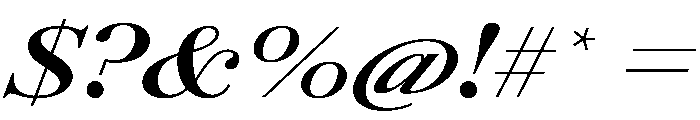 AmazoniaItalicVAR UltraExpandedBoldItalic Instance Font OTHER CHARS