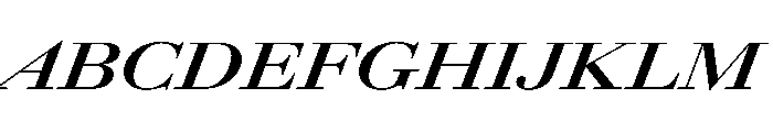 AmazoniaItalicVAR UltraExpandedBoldItalic Instance Font UPPERCASE
