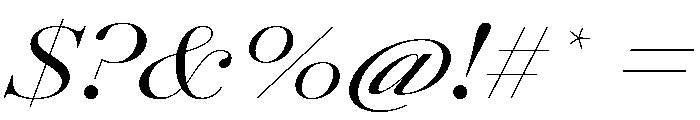 AmazoniaItalicVAR UltraExpandedContrastItalic Instance Font OTHER CHARS