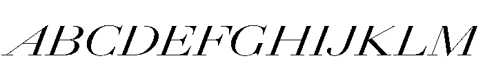 AmazoniaItalicVAR UltraExpandedContrastItalic Instance Font UPPERCASE