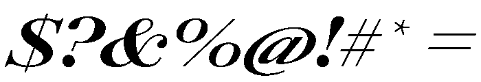 AmazoniaItalicVAR UltraExpandedExtraBoldItalic Instance Font OTHER CHARS