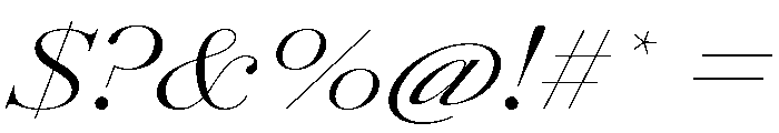 AmazoniaItalicVAR UltraExpandedLightContrastItalic Instance Font OTHER CHARS