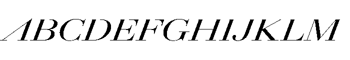 AmazoniaItalicVAR UltraExpandedMediumContrastItalic Instance Font UPPERCASE