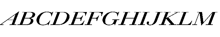 AmazoniaItalicVAR UltraExpandedSemiBoldItalic Instance Font UPPERCASE