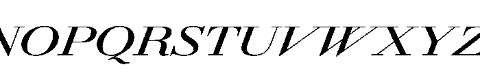AmazoniaItalicVAR UltraExpandedSemiBoldItalic Instance Font UPPERCASE