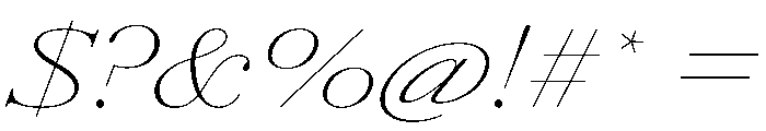 AmazoniaItalicVAR UltraExpandedThinContrastItalic Instance Font OTHER CHARS