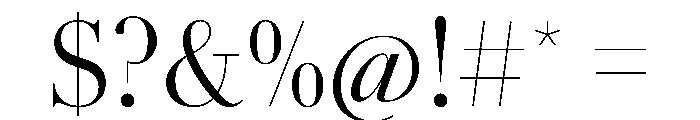 AmazoniaVAR CondensedLightContrast Instance Font OTHER CHARS