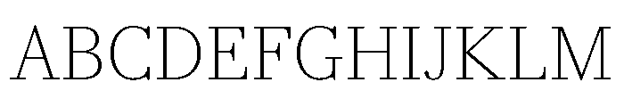AmazoniaVAR CondensedThin Instance Font UPPERCASE