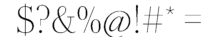 AmazoniaVAR CondensedThinContrast Instance Font OTHER CHARS