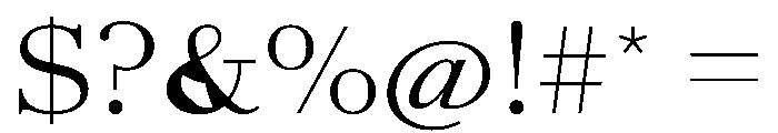 AmazoniaVAR ExpandedLight Instance Font OTHER CHARS
