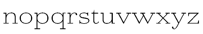 AmazoniaVAR ExpandedThin Instance Font LOWERCASE