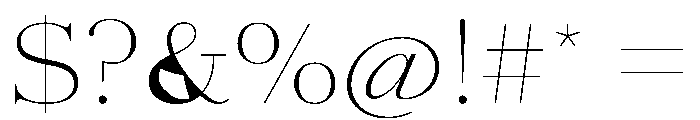 AmazoniaVAR ExpandedThinContrast Instance Font OTHER CHARS