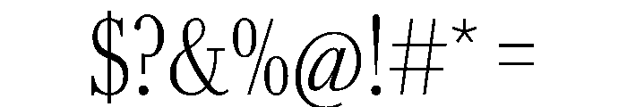 AmazoniaVAR ExtraCondensedExtraLight Instance Font OTHER CHARS