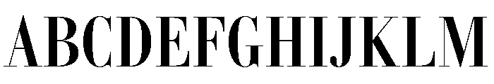 AmazoniaVAR ExtraCondensedSemiBoldContrast Instance Font UPPERCASE