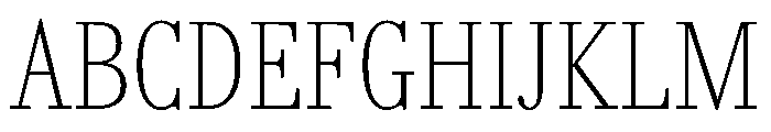 AmazoniaVAR ExtraCondensedThin Instance Font UPPERCASE
