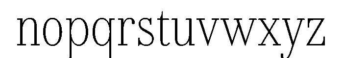 AmazoniaVAR ExtraCondensedThin Instance Font LOWERCASE