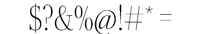 AmazoniaVAR ExtraCondensedThinContrast Instance Font OTHER CHARS