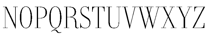 AmazoniaVAR ExtraCondensedThinContrast Instance Font UPPERCASE