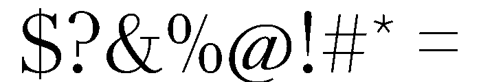 AmazoniaVAR Light Instance Font OTHER CHARS