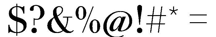 AmazoniaVAR Medium Instance Font OTHER CHARS