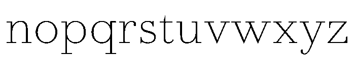 AmazoniaVAR Thin Instance Font LOWERCASE