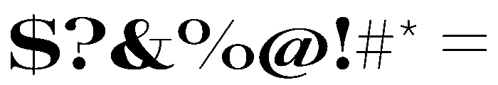AmazoniaVAR UltraExpandedExtraBold Instance Font OTHER CHARS