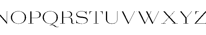 AmazoniaVAR UltraExpandedExtraLightContrast Instance Font UPPERCASE