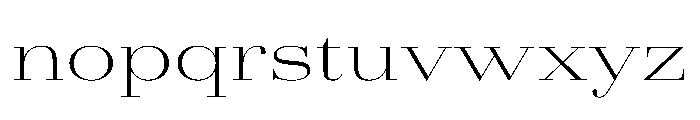 AmazoniaVAR UltraExpandedExtraLightContrast Instance Font LOWERCASE