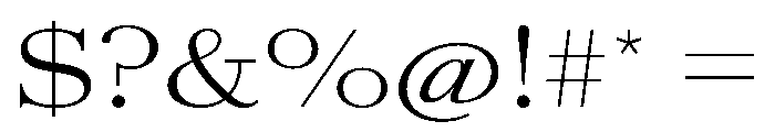 AmazoniaVAR UltraExpandedLight Instance Font OTHER CHARS