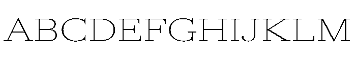 AmazoniaVAR UltraExpandedThin Instance Font UPPERCASE