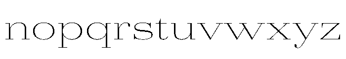 AmazoniaVAR UltraExpandedThinContrast Instance Font LOWERCASE