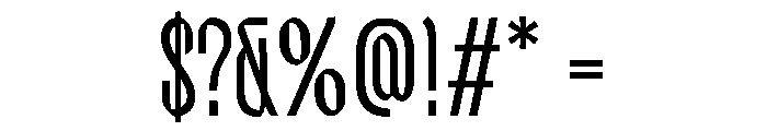 Amberwood ExtraLight Font OTHER CHARS