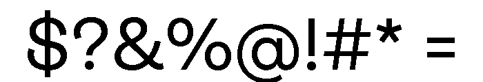 AmbitVF Roman Font OTHER CHARS
