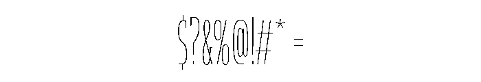 AmbivalentiCompressedMLv2AAA Thin Font OTHER CHARS