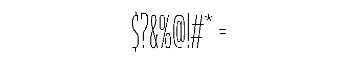 AmbivalentiCompressedMLv2AAA UltraLight Font OTHER CHARS