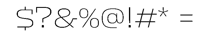 AmbivalentiMLv2AAA UltraLight Font OTHER CHARS