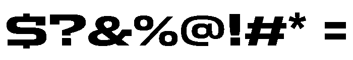 AmbivalentiWideMLv2AAA UltraBold Font OTHER CHARS