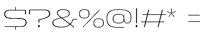 AmbivalentiWideMLv2AAA UltraLight Font OTHER CHARS