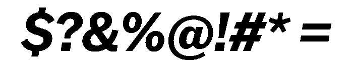 AmericanGrotesk BoldItalic Font OTHER CHARS