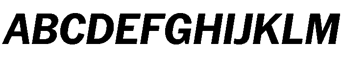 AmericanGrotesk BoldItalic Font UPPERCASE