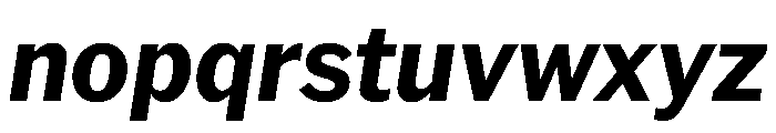 AmericanGrotesk BoldItalic Font LOWERCASE