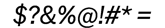 AmericanGrotesk Italic Font OTHER CHARS