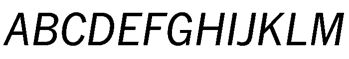 AmericanGrotesk Italic Font UPPERCASE
