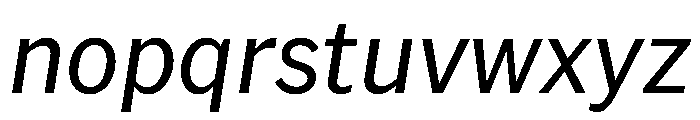 AmericanGrotesk Italic Font LOWERCASE