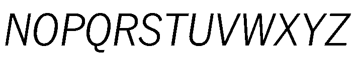 AmericanGrotesk LightItalic Font UPPERCASE