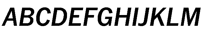 AmericanGrotesk MediumItalic Font UPPERCASE