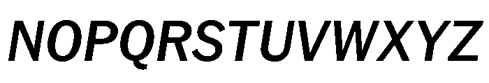 AmericanGrotesk MediumItalic Font UPPERCASE